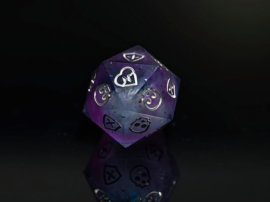 Ethereal Amethyst Death Save D20